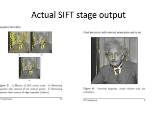 Actual SIFT stage output
 