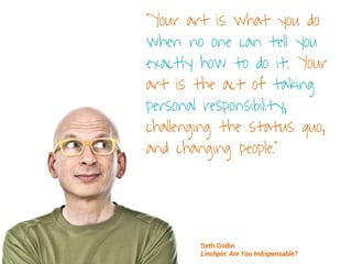 A MINDSET FOR
GROWTH
People with a fixed mindset seek
approval; those with a growth
mindset seek development.
The fixed mindset sees failures as
disasters; the growth mindset sees
them as opportunities.
People with a fixed mindset avoid
difficulties; those with a growth
mindset relish them.
 