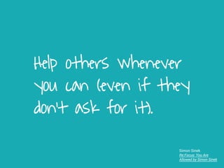“People think focus means saying
yes to the thing you've got to
focus on. But that's not what it
means at all. It means saying no
to the hundred other good ideas
that there are. You have to pick
carefully. I'm actually as proud of
the things we haven't done as
the things I have done. Innovation
is saying no to 1,000 things.”
Steve Jobs
 
