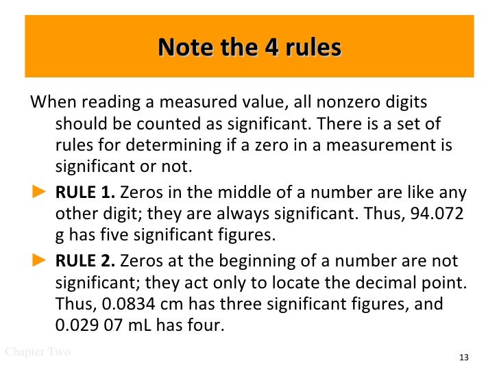 sig fig rules