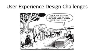 User Experience Design Challenges
 