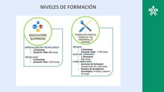 NIVELES DE FORMACIÓN
 