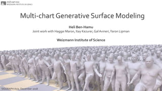 Multi-chart Generative Surface Modeling
Heli Ben-Hamu
Joint work with Haggai Maron, Itay Kezurer, GalAvineri,Yaron Lipman
Weizmann Institute of Science
SIGGRAPH Asia, December 2018
 