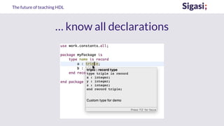 The future of teaching hdl with Sigasi Studio | PPTX