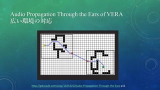 Audio Propagation Through the Ears of VERA
広い環境の対応
http://gdcvault.com/play/1025325/Audio-Propagation-Through-the-Ears p11
 