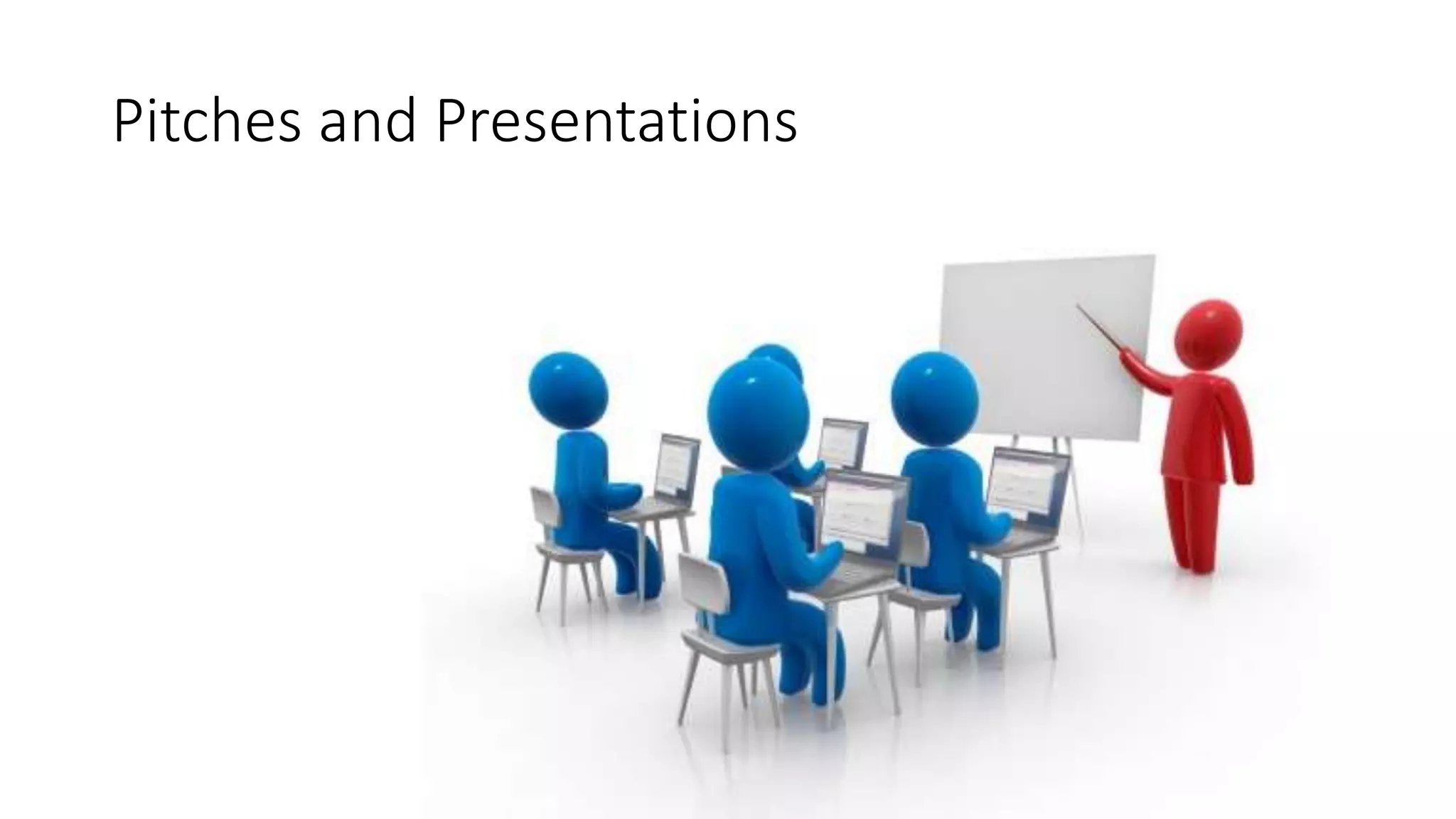 Pitches and Presentations
 