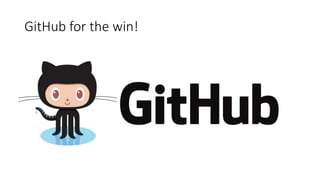 GitHub for the win!
 