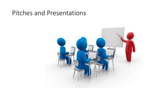 Pitches and Presentations
 