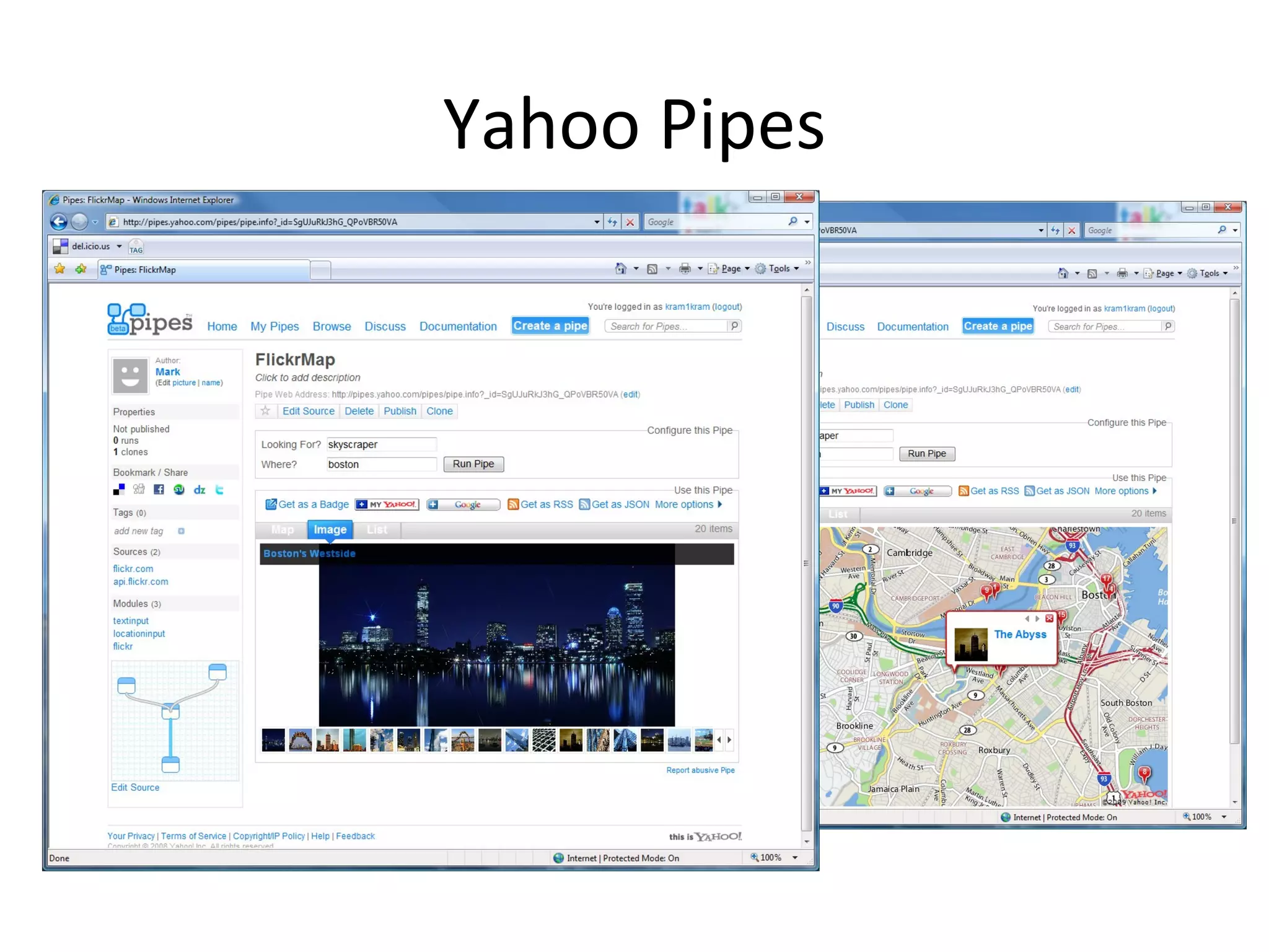 Yahoo Pipes 
