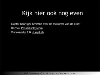 Eindejaars SIG overwegingen 2009