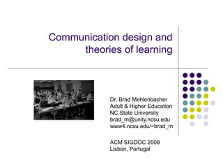 Communication theories of learning