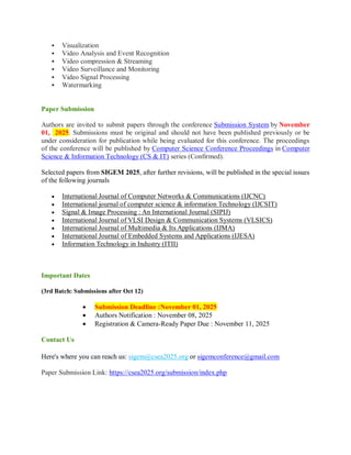 Conference Paper Image Processing 11th International Conference on Signal, Image Processing and Embedded ...