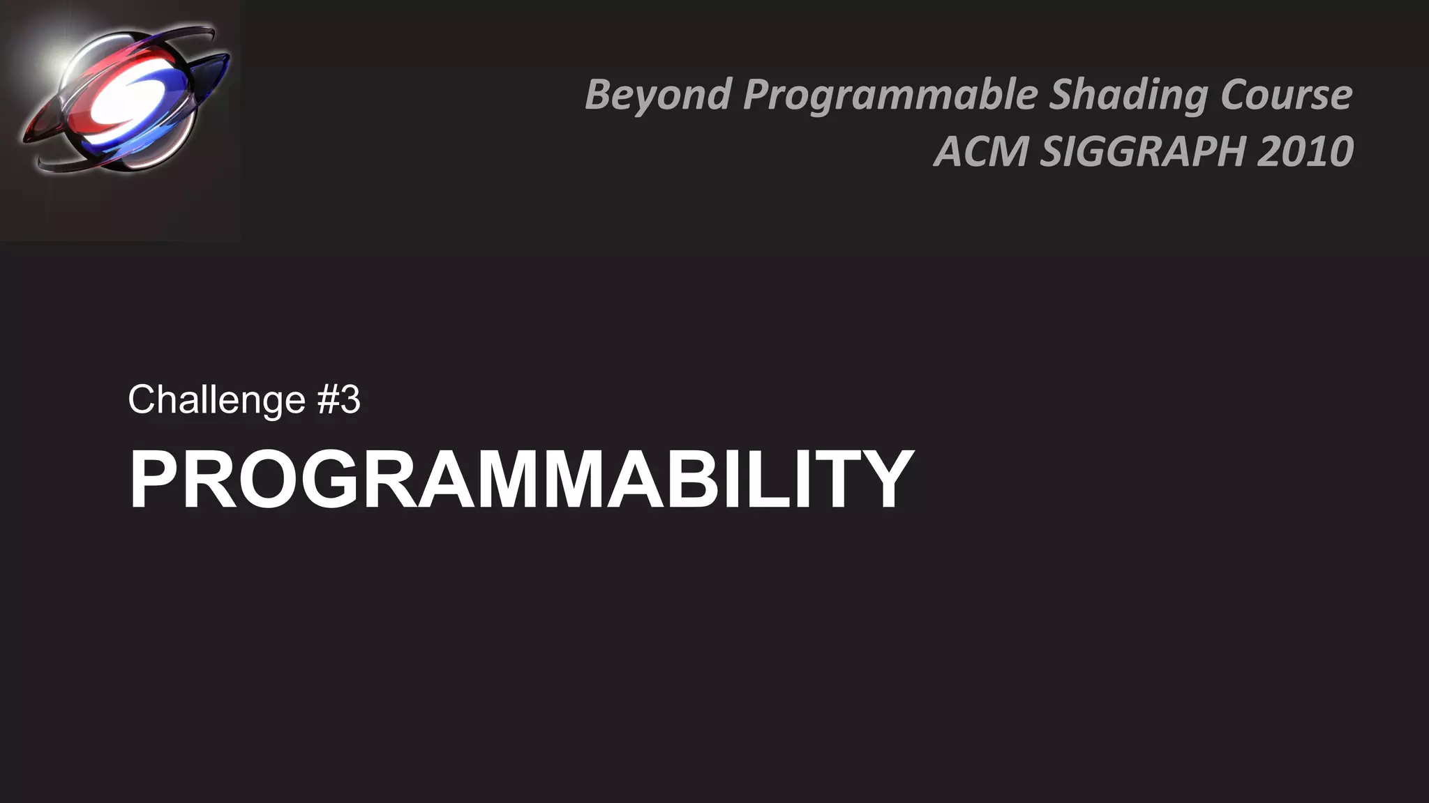 PROGRAMMABILITY Challenge #3 
