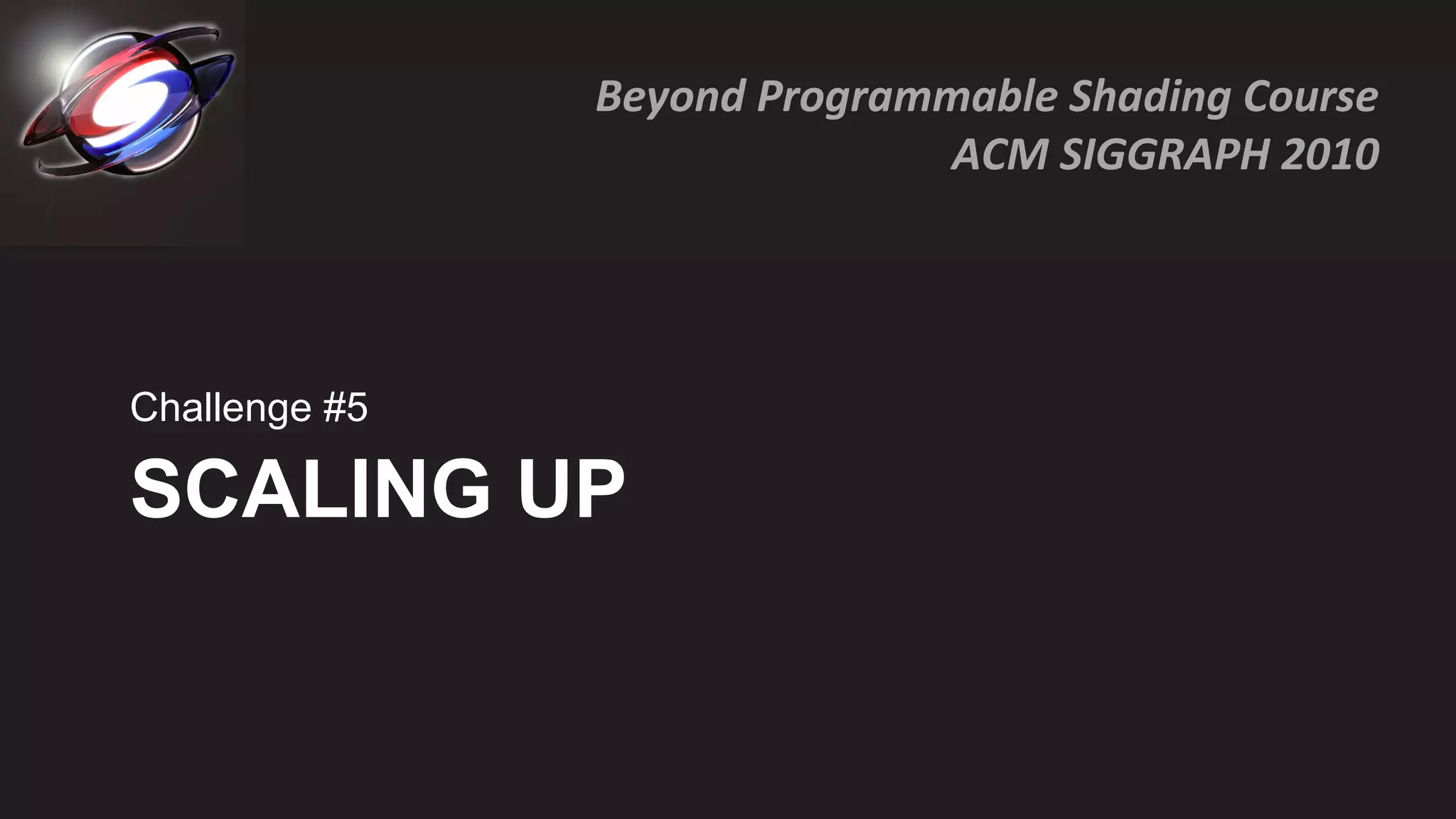 SCALING UP Challenge #5 