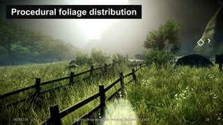 Procedural foliage distribution 08/01/10 Beyond Programmable Shading, SIGGRAPH 2010 