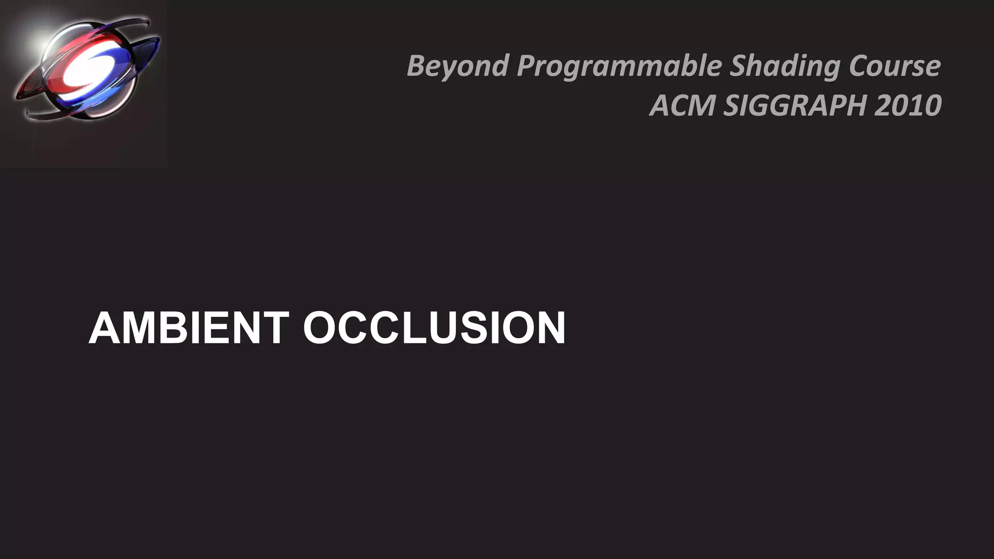 AMBIENT OCCLUSION 