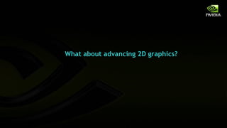 What about advancing 2D graphics?
 