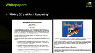 Whitepapers

 “Mixing 3D and Path Rendering”
 