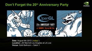Don’t Forget the 20th Anniversary Party




    Date: August 8th 2012 ( today! )
    Location: JW Marriott Los Angeles at LA Live
    Venue: Gold Ballroom – Salon 1
 