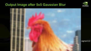 Output Image after 5x5 Gaussian Blur




                                       sigma=2.0
 