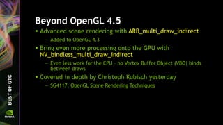 OpenGL 4.5 Update for NVIDIA GPUs