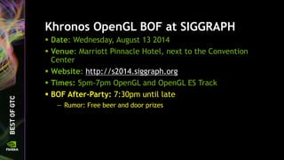OpenGL 4.5 Update for NVIDIA GPUs