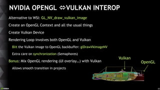 Siggraph 2016 - Vulkan and nvidia : the essentials | PPTX