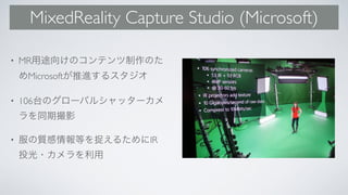 MixedReality Capture Studio (Microsoft)
• MR
Microsoft
• 106
• IR
 