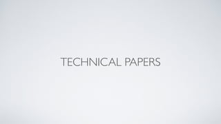 TECHNICAL PAPERS
 