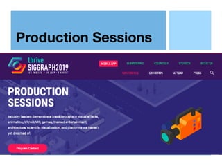 Production Sessions
 