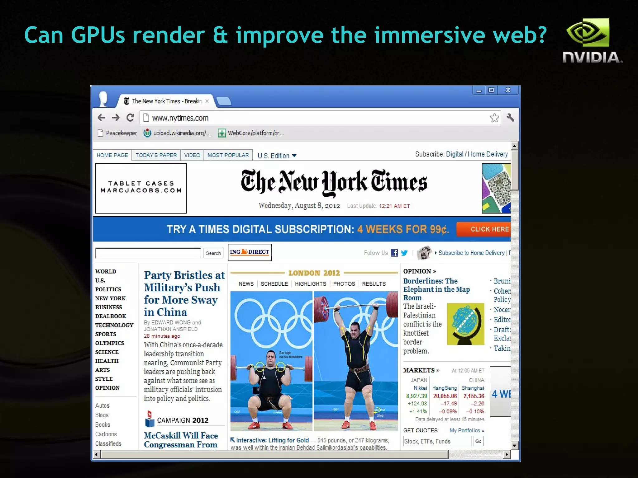 Can GPUs render & improve the immersive web?
 