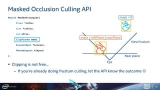 Occlusion Culling Algorithm Masked Software Occlusion Culling | PDF