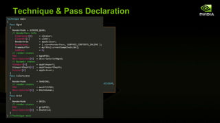 Technique & Pass Declaration
 