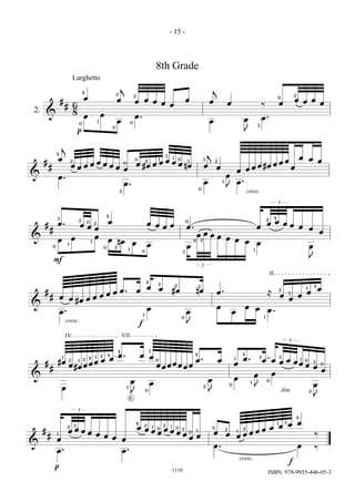 &
#
# 6
8
œ œ
j
œ œ œ œ œ
œ œ
j
œ ‰ œ
œ œ œ
œ
œ œ
œ
œ .
œ œ
J
œ .
Larghetto
2.
4
2
2
0
1
0
0
0
3
2
p
&
#
#
œ
j
œ œ œ œ œ œ œ œ œ
œ #œ œ œ œ œ œ nœ œ
j
œ
œ œ œ œ #œ œ œ œ
œ
œ œ œ
œ .
œ . œ
œ
J
œ .
4
2
2
0
0 4 1 1
3
3
0
0
3 2
1
cresc.
&
#
#
œ . œ œ œ
œ œ œ œ œ œ . œ
œ œ œ œ œ œ
œ
œ œ œ
œ nœ œ œ œ
œ œ œ œ œ œ œ œ
œ
J
3
3
3
2
20
0
1
3
0
0
2
1
4
0
0
3
2
1
2 4
F
&
#
# œ œ #œ œ œ œ œ œ œ . œ
œ œ #œ nœ œ . ≈
œ
œ
œ
œ
œ
œ . œ
œ
J
œ
œ
œ œ œ .
4
2 2 2
1
0 1
2
3
1
4
II
cresc. f
&
#
#
#œ
œ #œ œ œ œ œ œ
œ . œ œ
œ œ œ œ œ œ œ
œ . œ
œ
œ . œ œ œ œ œ œ œ œ
œ
œ
œ
J
œ
œ
J
œ
œ
J
œ
œ
J
3
1
1
1
2 2 4
4
4
2
1
6
3
0
0
4
2
2
4
1
0
IV VII
1
0
2
2
1
30
0
dim.
&
#
#
œ
œ œ œ œ œ œ œ œ
œ œ œ œ
œ œ œ œ
œ œ
œ œ œ œ œ œ œ œ œ œ œ
‰
œ . œ .
œ . œ ‰
3
1
2 3
4
2 2
2
1 1
1
0 0
0
0
2 2
1
1 3
4
p
cresc. f
- 15 -
8th Grade
1110 ISBN: 978-9935-446-05-3
 