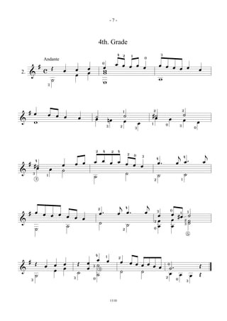 &
#
c
Œ
œ œ œ œ
œ œ œ œ
œ
œ œ œ œ œ
œ
˙
œ
œ
w
w
w
w
Andante
2.
3
0
0
4 2 1 3
&
# œ œ œ œ œ ˙ ˙ #˙ ˙
w
œ nœ œ
œ
œ œ œ
œ
3
3
2
1
1
2
0
0
2
3
&
#
#˙ œ œ œ œ œ
œ œ
œ œ œ
œ . œ
j
œ . œ
j
œ œ ˙
˙
˙
˙ ˙3
3
4
1
2 2
2
4 4
0 3
2
4
4
1
&
# œ
œ œ œ
œ œ œ
œ . œ
j
œ . œ
j
œ œ
#œ ˙
˙
˙
˙
˙
œ
œ
œ
œ
˙
˙
2
2
4
2
0
3 0
2
3
5
1 1
&
#
Œ
œ œ œ Œ œ
œ
œ œ œ œ œ œ œ
œ œ ˙ . Œ
˙
œ
œ
˙
˙
˙
˙ ˙
œ œ œ Œ
3
3
3
3
4
1
0
2
2
0
3
0
- 7 -
4th. Grade
1110
 