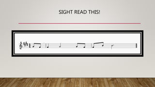 SIGHT READ THIS!
 