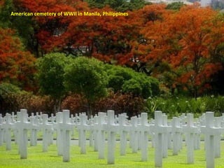 American cemetery of WWII in Manila, Philippines 