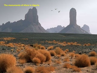 The monuments of Afara in Algeria 