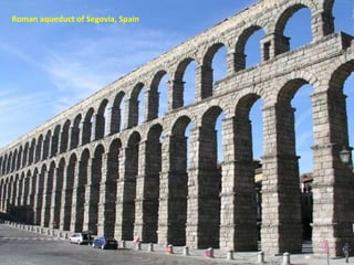 Roman aqueduct of Segovia, Spain 