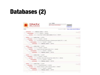 Databases (2)
 