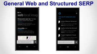 General Web and Structured SERP
 