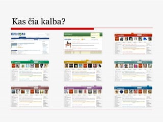 Kas čia kalba? 