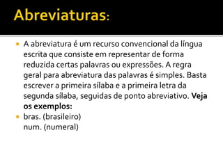 Siglas e abreviaturas | PPTX