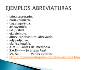 Siglas y abreviaturas | PPTX