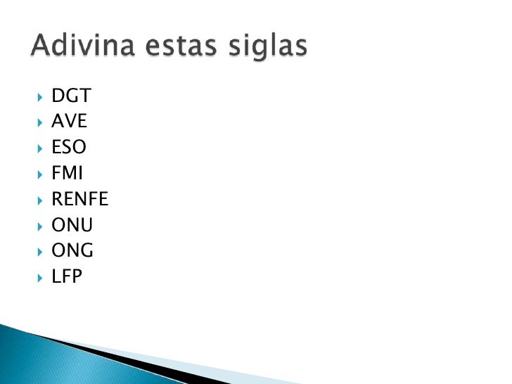 Siglas y abreviaturas