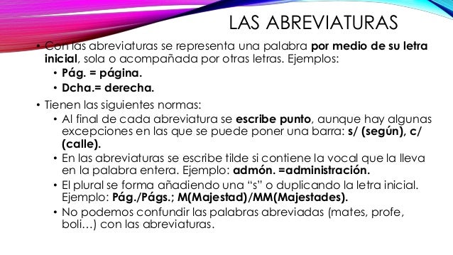 Siglas y abreviaturas Siglas y abreviaturas