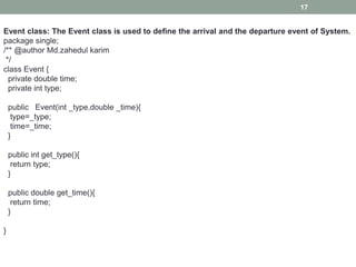Single server queue (Simulation Project) | PPTX | Programming Languages ...