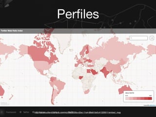 Perﬁles
http://oscaroutliers.cartodb.com/viz/06a3056a-d2ec-11e4-88e6-0e0c41326911/embed_map
 