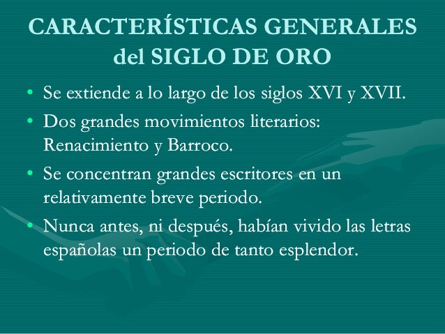 Resultado de imagen para cuadro sinoptico siglo de oro