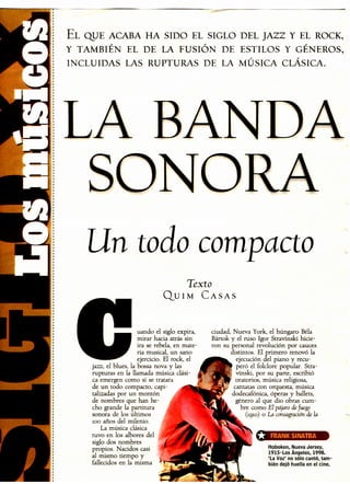 Siglo XX. Los Músicos La banda sonora. Un todo compacto (2000)